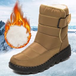 Waterproof Snow Boots for Women 2026 Non-slip Warm Winter Shoes Woman Thicken Plush Platform Ankle Boots Cotton Padded Shoes