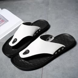 YRZL Slippers Summer Flip-Flops for Men Beach Slippers Brown Sandals Comfortable Shoes Non-Slip Bathroom Shoes Men Slides