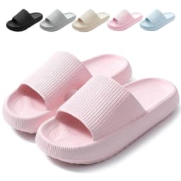 Sliders Cloud Slippers Non-Slip Mens Womens Slippers Cloud Sliders Soft Flip Flops with Thick Sole for Shower Bathroom
