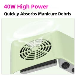 80W Nail Dust Collector With Two Fans Vacuum Cleaner Manicure Machine Tools Strong Power Nail Art Tool Nail Vacuum Cleaner