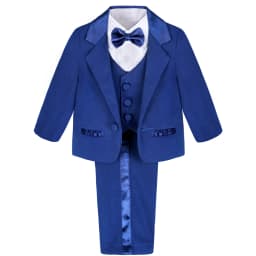 Baby Boy Baptism Outfit Infant Tuxedo Christening Wedding Birthday Celebration Formal Gentleman Suit White 6 Months to 3 Years