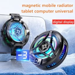 SL17 Magnetic Phones Cooler Back-Clip 2 in 1 Game Cooler Semiconductor Fast Phone Cooling Fan for IOS Android Phone
