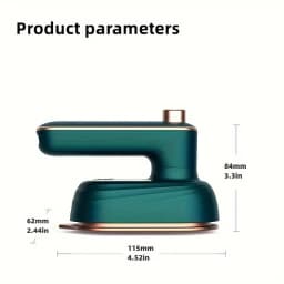 Compact Handheld Steam Iron -180° Rotation, Foldable Design - Convenient for Travel and Quick Makeup Repair - Ultimate Clothing