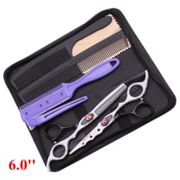 6'' Professional Hair Scissors Cutting Shears Thinning Hairdressing Haircut Salon Barber Home Japanese Steel Dropshipping A1019