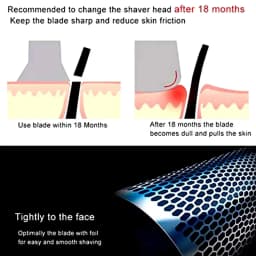 51B Shaver Razor Foil&Cutter Blade Replacement head for WaterFlex 8970,8975,8985,8986,8987,8990,8991,8995,8595,8795,8588