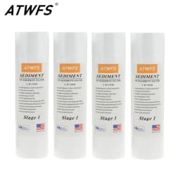 Water Purifier Filter 5 Micron 4 X 10" Ppf Filter Sediment Water Filter Cartridge Aquarium Pre-filters for Kitchen