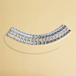 Bling Square Rhinestone Choker Necklace Exaggerate Accessories Luxury Women Statements Clavicle Chain Necklace Body Jewelry