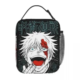 Gojo Satoru Accessories Insulated Lunch Bag For School Food Container Reusable Thermal Cooler Lunch Box