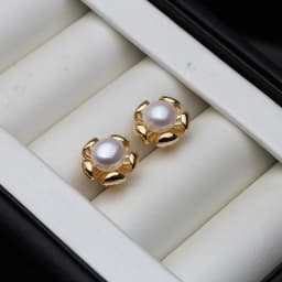 Real Cultured Freshwater Pearl Earring 925 Silver,Wedding Cute Black Pearl Stud Earrings Wife Girl Birthday