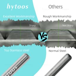 HYTOOS Two-way Cone Nail Drill Bits 15mm Taper Carbide Nail Bit Manicure Soft Gel Removal Nails Edge Cuticle Clean Tool