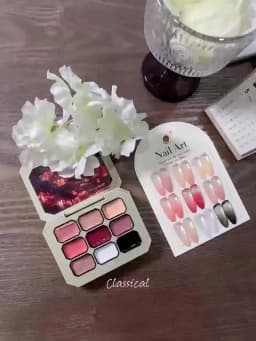 9 Color Painting Gel Nail Polish Nude Pink Painting Gel Smudge Canned High Saturation Popular Semi-Solid Nail Polish for Nail Sa