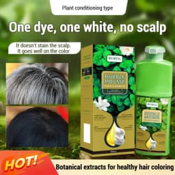 Bubble Botanical Hair Dye Can Cover White Hair At Home Lazy Hair Color Care Natural Plant Essence Permanent Hair Color Cream