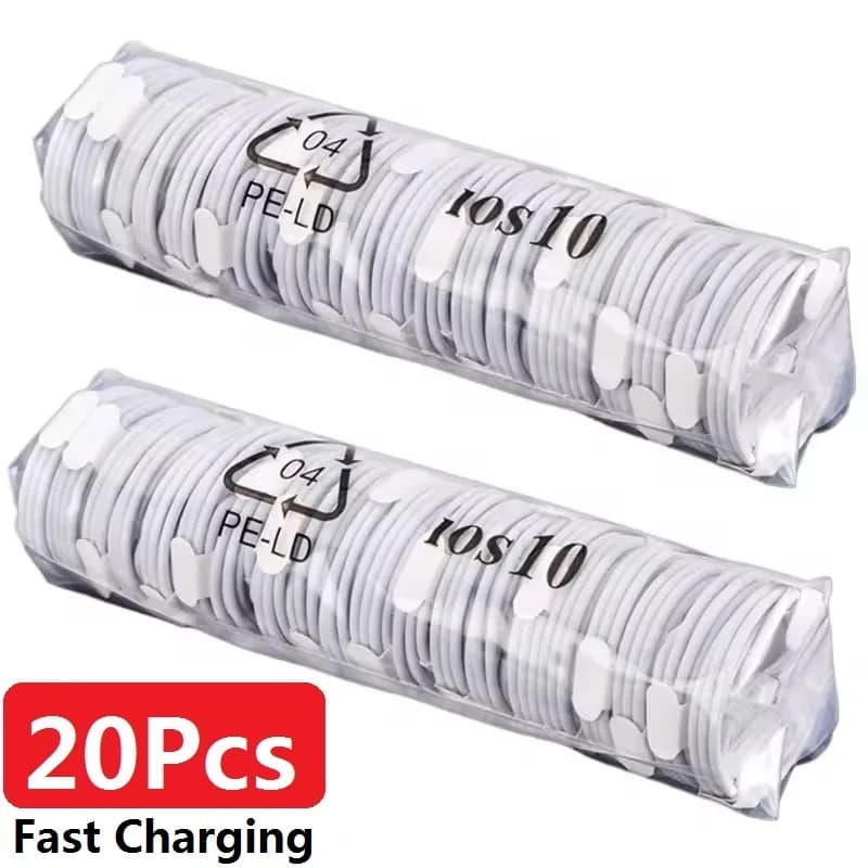 20Pcs For Apple iPhone 15 14 13 12 11 Pro Max Plus XS X XR Fast Charging USB C Cable Charge Date Wire Accessories