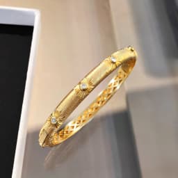 Sparkling art diamond inlaid woven sunflower bracelets for Women silver 925 luxury brushed High quality bangles wedding jewelry