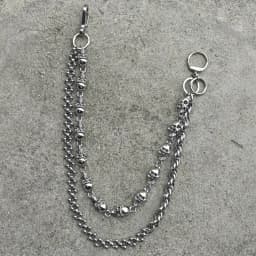 Original DIY Skull Pants Chain Stainless Steel Round Beads Combination Locomotive Chain Punk Men And Women Luxury Accessories