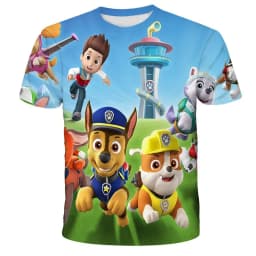 PAW Patrol toy dog Kids Clothing Tops Boy T-shirt 3D Print pat patrouille T Shirts Anime Short Sleeve Baby Child Birthday Gift