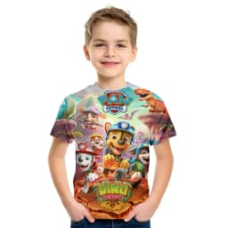 PAW Patrol toy dog Kids Clothing Tops Boy T-shirt 3D Print pat patrouille T Shirts Anime Short Sleeve Baby Child Birthday Gift