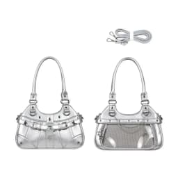 Y2k Fashion Women Shoulder Bag Cute Sweet Ita Bag Lolita Girls Transparent Pocket DIY Display Handbag Fashion Underarm Bag Purse