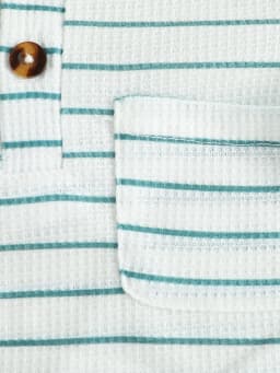 Summer New Arrival Boys’ Double-sided Waffle Knit Printed Short Sleeve T-shirt with Thin Long Pants Set, Simple and Casual Style