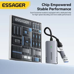Essager 2 in 1 USB 3.0 Video Capture Card 4K HDMI to USB/Type-c Gaming Live Streaming Grabber Record For Switch Video Recorder