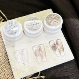 3 Colors No Wipe Pearl Cream Nail Sculpting Gel Textured Nail Art Docerarion DIY Salon Nail Cream for 3D Chrome Powder Manicure