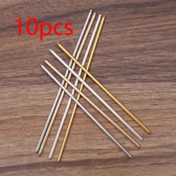 10 pcs Hair Sticks Metal Hair Pins Blank 125mm Long Rod Base for Jewelry Making Wedding Bridal Hair Accessories DIY Components