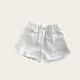 Girls Denim Shorts 2026 Summer 1-7Y Kids Short Jeans Solid Color Fashion Comfotable Clothing with Korean Style Pants