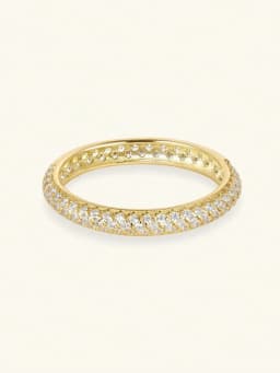 925 Sterling Silver Fashionable Simplicity Zircon Stackable Plain Ring For Women Daily Life Party Anniversary Fine Jewelry