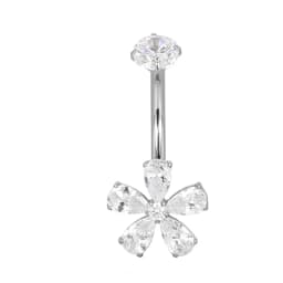 ASTM F136 Titanium Navel Ring PIERC Belly Navel Rings Zircon Paved Top Threaded Piercing Belly Button Ring Factory Body Jewelr