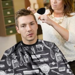 WANMEI Hair Cutting Barber Cape Set with Neck Duster Brush Barber Brush Professional Barber Accessories Salon Cleaning Supplies