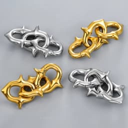 Casvort 2PCS 316L Stainless Steel Cool Chain Ear Weights Hangers Expander Piercing Women Man Body Earrings Fashion Jewelry Gift