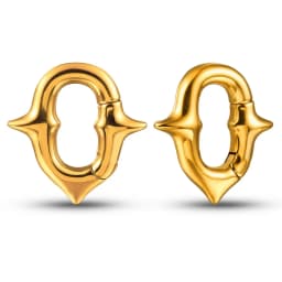 Casvort 2PCS 316L Stainless Steel Cool Chain Ear Weights Hangers Expander Piercing Women Man Body Earrings Fashion Jewelry Gift