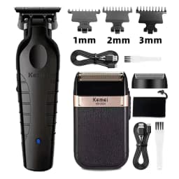 Kemei Hair Clipper Km-809A Km-2299 Km-2024 UBS Rechargeable Cordless Beard Trimmer Powerful Electric Hair Clippers for Men