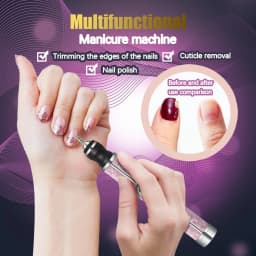 YIKOOLIN Electric Nail Drill Set Portable 4 Speeds Professional Manicure Pedicure Kit for Nail Salon Exfoliation Polishing
