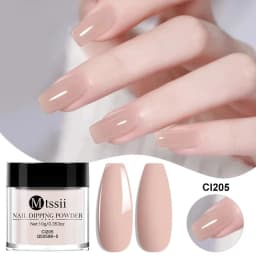 10pcs/set Nail Dipping Powder Natural Dry No Lamp Cure DIY Nail Art Decoration Pigment Dust Glitter Long Lasting Nail Supplies
