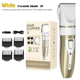 Professional Electric Hair Clipper Set, Low-Noise Long-Lasting Hair Trimmer, USB Rechargeable Grooming Kit for Home Use