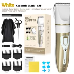 Professional Electric Hair Clipper Set, Low-Noise Long-Lasting Hair Trimmer, USB Rechargeable Grooming Kit for Home Use