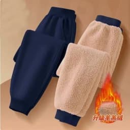 1pcs Autumn Winter Kids Thermal Solid Sports Pants Teenager Fleece-Lined Casual Trousers Childrens Fleece Pantsskirt 110cm-170cm