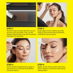 Sevich 5 Colors Hair Shadow Powder Natural Touch Hair Concealer Coverage HairLine Powder Repair Volume Hairline Fluffy Powder