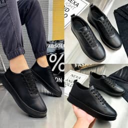 2026 Black Casual Shoes for Men Outdoor Comfortable Men Sneakers Non-slip Walking Shoes Designer Lace-Up Men Sport Shoes