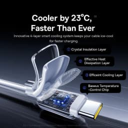Baseus 100W Fast Charging Data Cable USB-A to USB-C For Car Charging For iPhone 17 iPhone 16 iPhone 15