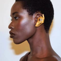 1PC Fashion Exaggertaed Metal Hand Left Earcuff Dangle Earrings for Women Statement Jewelry Accessory for Party And Show