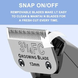 Pet Dog Cat Trimmers Grooming Detachable Blade Compatible with Most Andis, Oster A5, Wahl KM Series Professional Animals Clipper