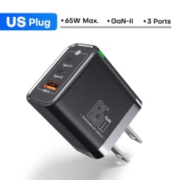 QOOVI GaN 65W Charger USB Type C Fast Charging Quick Charge 4.0 Adapter USB-C PD Charger For iPhone Samsung Xiaomi Macbook iPad