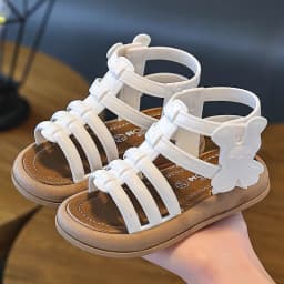 1-10Y Baby Girls Sandals Summer Children's New Cool Fashion Princess Cute Versatile Shoes for Students Flat Sandal Casual Shoe