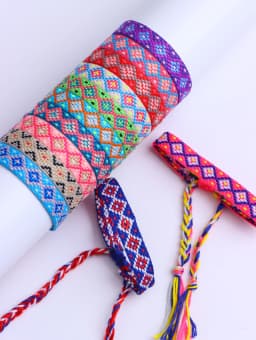 10/20/30/50Pcs/Lot Fashion Bohemia Braide Cotton Rope Adjustable Bracelet For Women Men Lucky Friendship Jewelry Party Gifts
