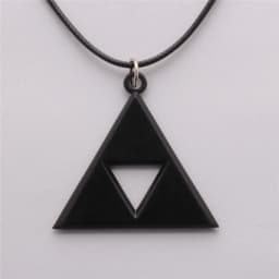 Vintage Triangle Symbol Necklaces & Pendants LoZ Game Peripherals Broze Triangle Amulet Choker Necklace Cosplay Jewelry Gifts