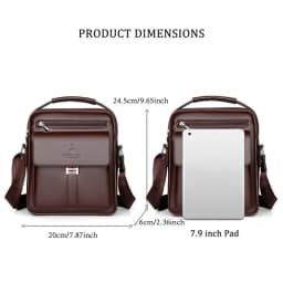 High Quality Men Shoulder Bag Men PU Leather Flaps Men's Crossbody Bags Business Flap Male Solid Messenger Bag Travel Bag