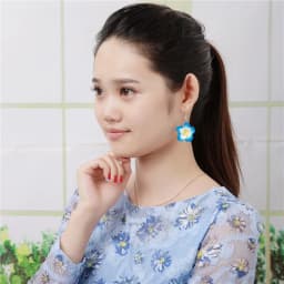 6/12pairs 3cm Polymer Clay Plumeria Flowers Hawaiian Earrings Mixed Frangipani Earrings For Women Hawaii Jewelry Accessories