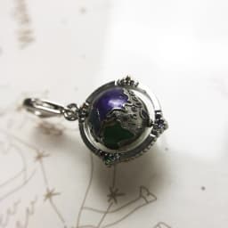 Vintage Rotating Globe Colourful Charm Brand New Fine Women Men Jewelry 925 Sterling Silver Pendant